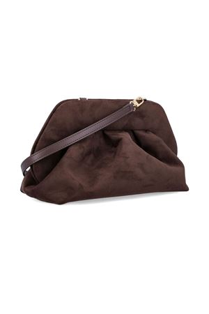 Clutch Tia Vegan Suede Marrone THE MOIRE' | TMFW25TSUE109EBONY